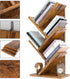 4-Tier HBC014H YMYNY Tree Bookshelf, Book Storage Organizer Shelves,Rustic Brown