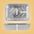 PLASTICPRO Disposable 2 LB Aluminum Takeout Baking Pans, 6'' X 8'' X 2'' Inch, Pack of 20