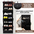 7 Closet 6 Tier Over The Door Shoe Organizer, Hanging Shoe Rack for with Dustproof Mesh Curtain & Side Pockets, Behind