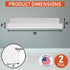 2-Pack 15-Inch 5 mm Clear Acrylic Floating Wall Shelves, Wall Bookshelf for Kids, Acrylic Rack for Kitchen, Shower