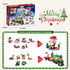 2025 6 1 12 Countdown Christmas Advent Calendar, IN Santa Claus Train Building Blocks, Days Calendar Toy for Kids