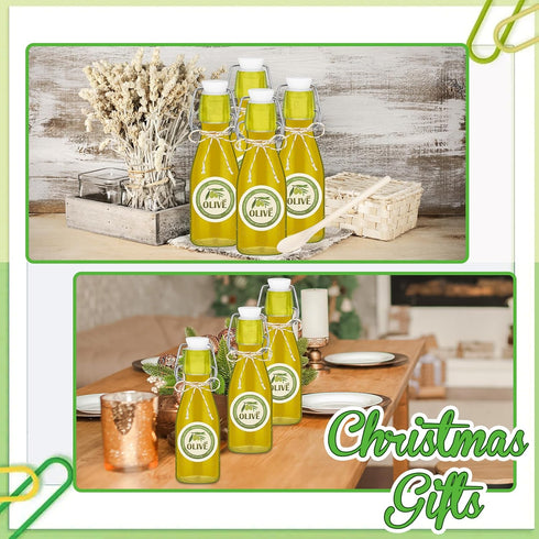 20 Pack Favors(5.07 oz,Clear) Queekay Mini Swing Top Glass Bottles for Vanilla Extract Homemade Olive Oil Bottles