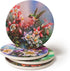 CoasterStone Absorbent Coasters - Hummingbirds in Floral, 4-1/4 Inch, Set of 4