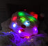 Tache Light Up Glowing Christmas Santa Claus Microbead Throw Pillow with LED Lights, Squishy
