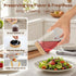 6 pack 24oz Overnight Oats Containers with Bamboo Lids, Glass Jars with Airtight Lids for Meal Prep, Wide Mouth Mason