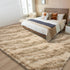 4x6 Merelax Area Rugs for Living Room Bedroom, Machine Washable Feet Soft Fluffy Shaggy Bedside Rug, Indoor Floor