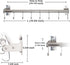 Dseap Pot Rack - Wall Mounted Hanging Rack with 8 Hooks, Double Bars for Pots and Pans, Chromed
