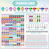 310Pcs Items(10&12IN) UFU DIY Fairy Wand Beaded Garden Stakes Kit, Fairy Wands Kit with Sparkling Crystal Pendants