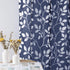 24 Inch Set 2 Pack XTMYI Kitchen Curtains Length of Sheer Cafe Curtains for Small Bathroom Window,Blue