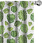 Lunarable Leaf Window Curtains, Tropical Jungle Rainforest Leaves Art Print, 2-Panel Set, 28" x 63", Green White