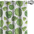 Lunarable Leaf Window Curtains, Tropical Jungle Rainforest Leaves Art Print, 2-Panel Set, 28" x 63", Green White