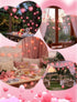 8.5FT Valentines Day Heart String Lights Plug in, Pink LED Heart Lights for Indoor Outdoor Decor, Connectable Valentine
