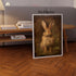 Farmhouse Rabbit Wall Art, Vintage Bunny Prints with Flowers, 16x24inch Vintage Animal Pictures No Frame