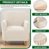 1-Piece CRFATOP Stretch Mid Century Modern Armchair Slipcover Solid Accent Chair Covers with Arms Soft Waterproof Chair