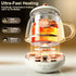 14oz 212F, 110V TOPWIT Electric Travel Kettle, Rapid Heating Up to Temperature Control Heating Coffee Mug Warmer