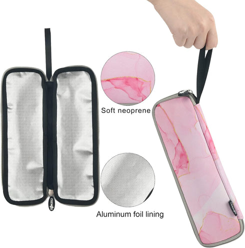 Cosmos Reusable Portable Travel Tableware Carrying Bag, Cutlery Flatware Organizers for Straw Spoon Fork Chopsticks