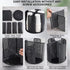 Black Rotated Cup and Lid Dispenser, Paper Cup Holder for Countertop with 4 Compartments for Coffee Station