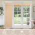 Self-Adhesive Door Curtain for Small Door Window Coverings, 1 Panel, W10 x L42, Beige