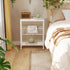 2 1 Side Table for Small Spaces, Narrow End Table with Magazine Holder, in Design Slim Side Table, Skinny Nightstand