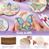 Reallnaive 45 4 Inch Pcs Butterfly Wooden Coasters Painting Kit, Paint Your Own Boho Coasters with Markers, Mothers Day