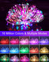 2 Pack 66Ft 200 Smart Fairy Lights Total LED Twinkle String Lights with Remote & APP Control, Color Changing USB Fairy