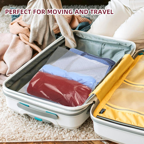 Large 3.5 Gallon Plastic Zipper Storage Bags, 16x19 Inches Clear Reclosable Bags, 20 Pieces