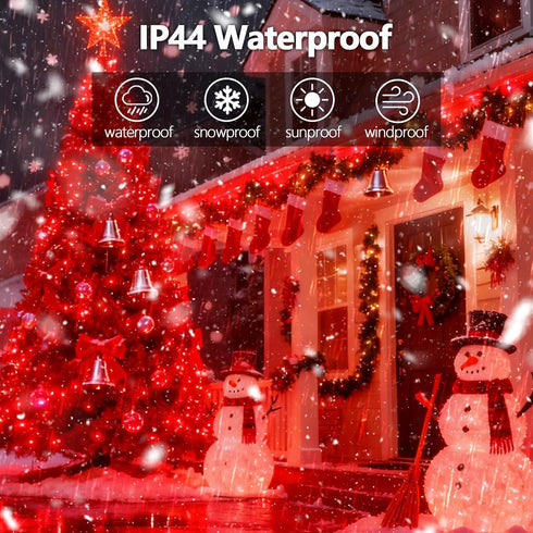 2026 88ft 240LED 12Modes, 7Voice Commands New Voice Control Smart Valentine String Lights Outdoor/Indoor | String