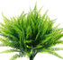 8 Pcs Artificial Ferns for Outdoor - Lifelike Boston Faux Fern Stems, Indoor UV Resistant Plants for Greenery Decor