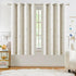 Grommet Room,52x63,2 Jubilantex Ivory Gold Butterfly Blackout Curtains with Black Layer Thermal Insulated Window
