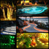 33FT 100 Bedroom,16 Minetom Color Changing Rope Lights Outdoor, LED String Lights with Plug & Remote, Waterproof