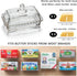 6.5'' 2-Piece Countertop,Dishwasher Clear Glass Butter Dish with Handled Lid,Classic Design Butter Keeper For Safe