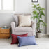 Jeanerlor Cotton Linen Soft Solid Decorative Square Throw Pillow Covers Set, 24 x 24 Inch (60 x 60cm), Light Linen for