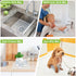2 Pack 12 11.2 Inches Coopay Kitchen Sink Mat Plastic Protect Mat PVC Eco-friendly Adjustable Stainless steel/Porcelain