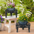 Outdoor,2 Pack Metal Plant Stand Indoor Heavy Duty Iron Plant Stands for Indoor/Outdoor,Low Round Flower Pot Stand