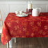 Benson Mills Poinsettia Scroll Printed Rectangle Fabric Table Cloth, Red, 60" X 104"