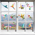 20 Pieces Large Hummingbird Window Decals, Anti-Collision Clings to Prevent Bird Strikes on Glass, Non-Adhesive Vinyl