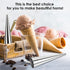Cream Horn Molds 16pcs Large Size 4.7 inch Baking Cones, Stainless Steel Roll Horn Forms for Danish Pastry Croissants