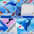 DINSUMRUG 59"39.4" ABC Kids Rug for Playroom Ocean Rug Baby Play Mat Alphabet Mat Sea Animal Number Shape Classroom
