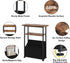 3 Yusong Narrow Side Table for Small Spaces, Skinny End Table with Storage Basket, Tier Slim Sofa Couch Bedside Table