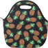Neoprene Lunch Bag for Kids, Insulated Tote for Women Men, Pineapple Black