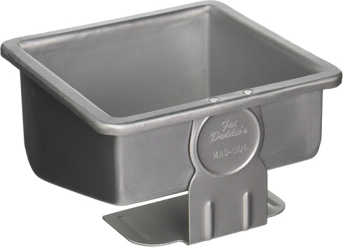 Fat Daddio's Mad Dadder Square Aluminum Cake Pan - 6 Inch, Perfect for Baking