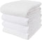 KAF Home Deluxe Cotton Kitchen Towels, Set of 4 Terry Kitchen Dish Towels, White