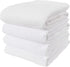 KAF Home Deluxe Cotton Kitchen Towels, Set of 4 Terry Kitchen Dish Towels, White