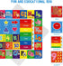59x 39.4 inch Baby Play Mat Kids Rug for Playroom, Playtime Collection ABC, Numbers, Animals, Rainbow and Shapes