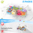 Lysam 2 Packs, 3 Bath Toy Storage Large Bath Toy Holder with Compartment, Quick Dry Bathtub Toy Organizer, Bath Tub Toy