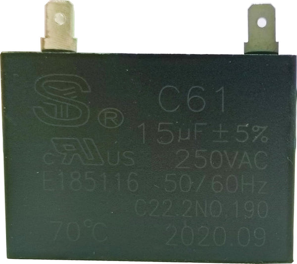 WR55X24065 Refrigerator Capacitor Compatible with GE Refrigerator Run Capacitor AP5957930