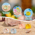 70 Pcs Mini Resin Crab Figurine Bulk Mini Crab Figurine Cake Decorations Cute Miniature Resin Sculpture Ornament Micro