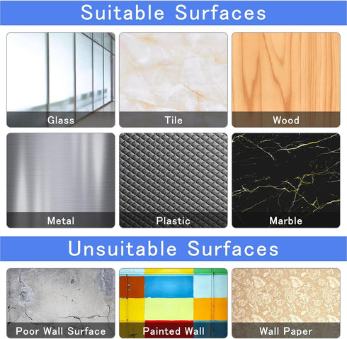 30 Packs Large Heavy Duty Adhesive Wall Hooks, 44lb Max Hold, Transparent Waterproof Rustproof Sticky Hooks for Home