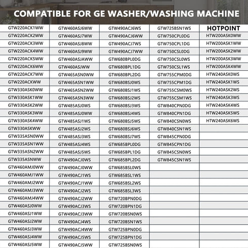 WH02X24399 Washer Lid Lock Striker Compatible for GE Washing Machine Cover Lock Switch Replacement Parts