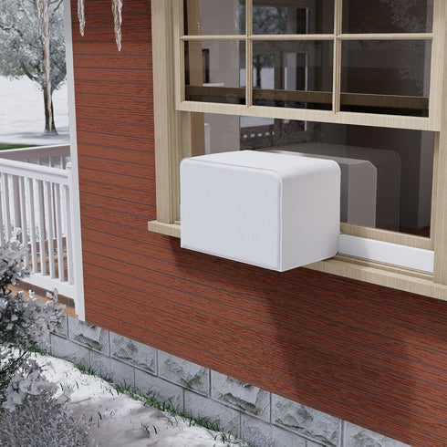 Flamorrow Window Air Conditioner Insulation Cover, 3 Layers Heavy Duty Dustproof Cover for U-shaped Window Unit